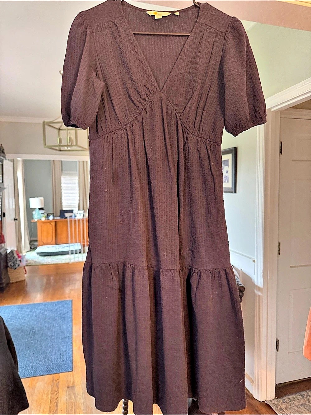 Boden Tiered Midi Dress Size 2P
